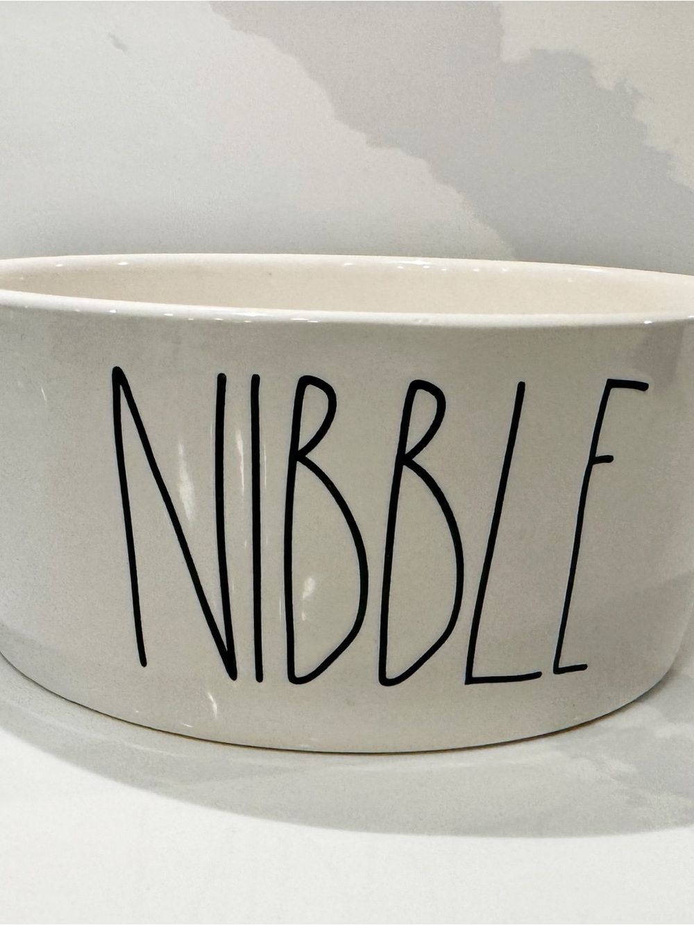 Rae Dunn White Ceramic Large Pet Bowl